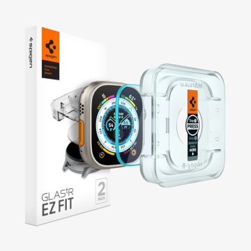 Dán cường lực màn Apple Watch Ultra 1/2 - Spigen (GLASTR EZ FIT)